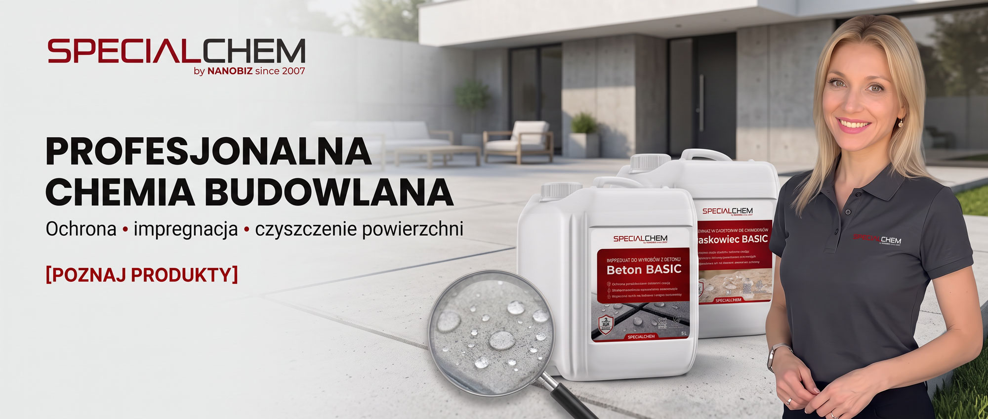 SPECIALCHEM – profesjonalna chemia budowlana: ochrona, impregnacja i czyszczenie powierzchni. Poznaj produkty.