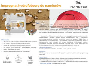 NANOTEX do namiotów — właściwości i aplikacja