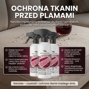Ochrona tkanin i tapicerki przed plamami