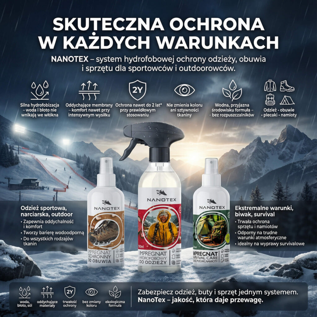 NANOTEX — ochrona odzieży i wyposażenia w terenie — NANOTEX