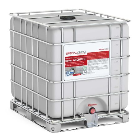 Intermediate bulk container closeup, 3D rendering